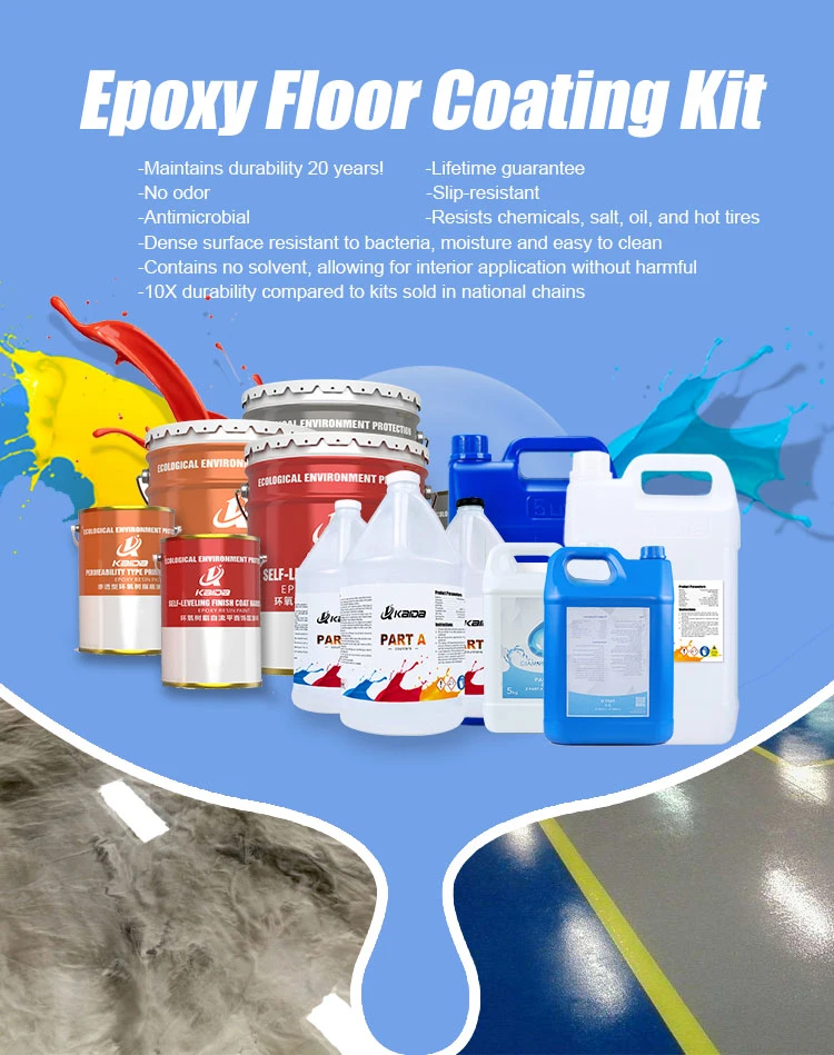 Garage Floor Coating Waterborne Resin Floor Paint Epoxy Resin